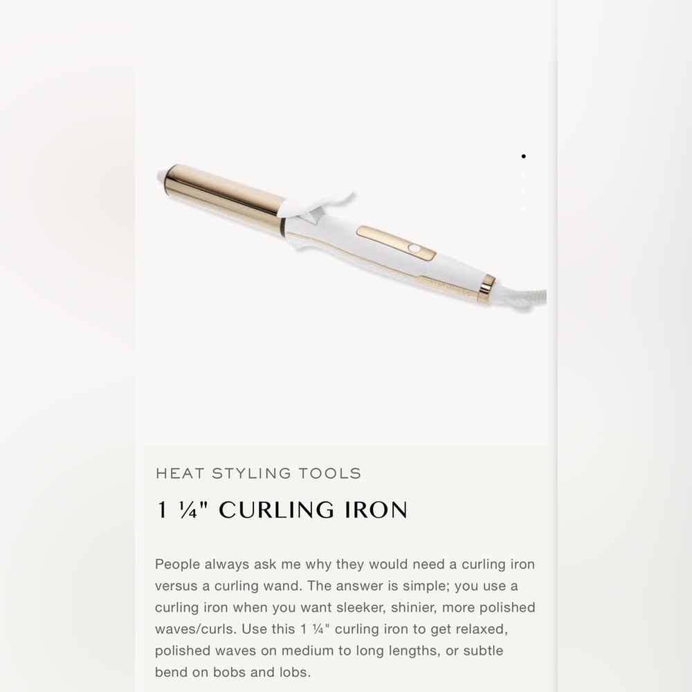 Kristin Ess Titanium Curling Wand 1.25” barrel